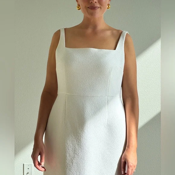 Emilia Wickstead Bridal Cloque Column Wedding Gown UK18 US14 NWT Retail $4200 - Picture 3 of 15